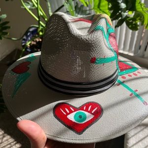 Fedora hand painted